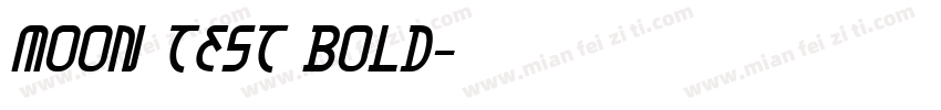 Moon Test Bold字体转换